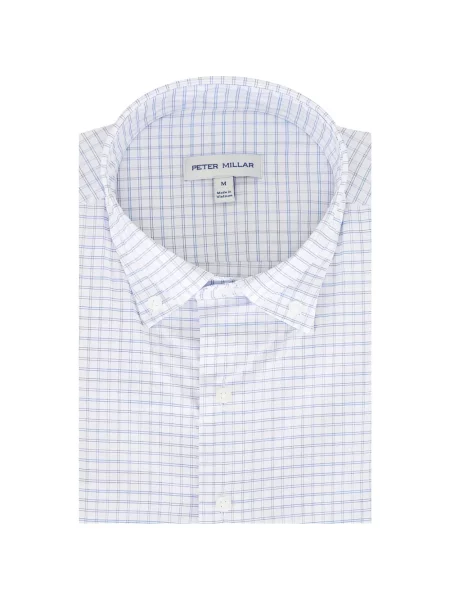 Kostkovaná košile Peter Millar bílá