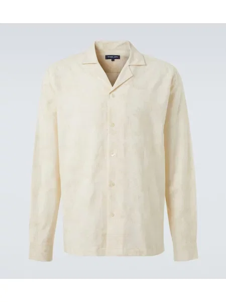 Žakárová košile Frescobol Carioca bílá