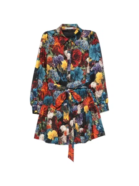 Rochie tip cămașă Alice + Olivia de costum negru