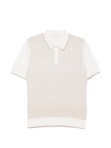 Tricou polo Panicale cu imprimeu geometric