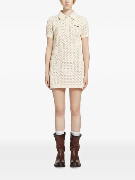 Rochie mini Miu Miu tricotate cu autograf