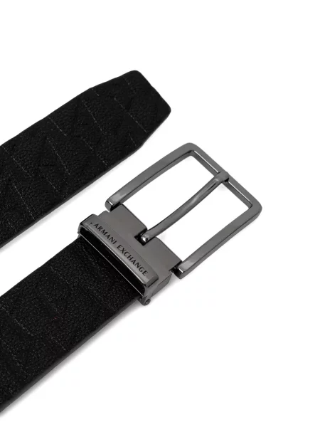 Curea Armani Exchange cu autograf negru