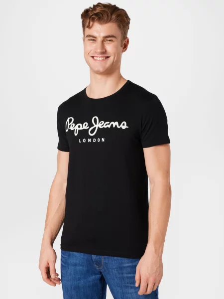 Pepe Jeans Tricou / alb negru