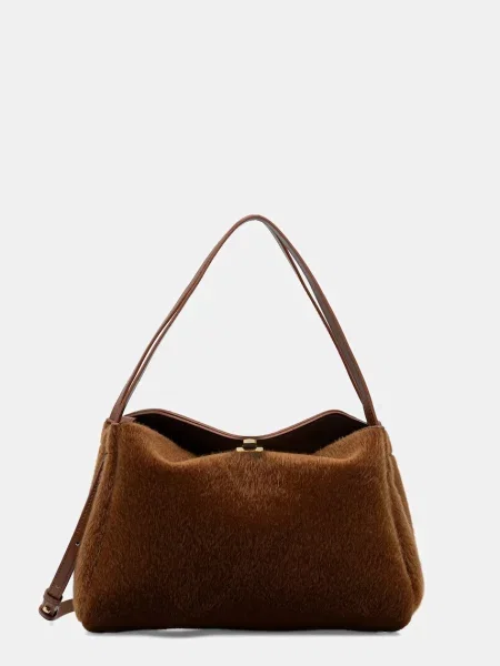 Themoire torebka brązowy