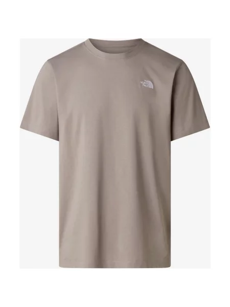 Koszulka z krótkim rękawem The North Face Simple Dome Evolution szaro-brązowa S szara