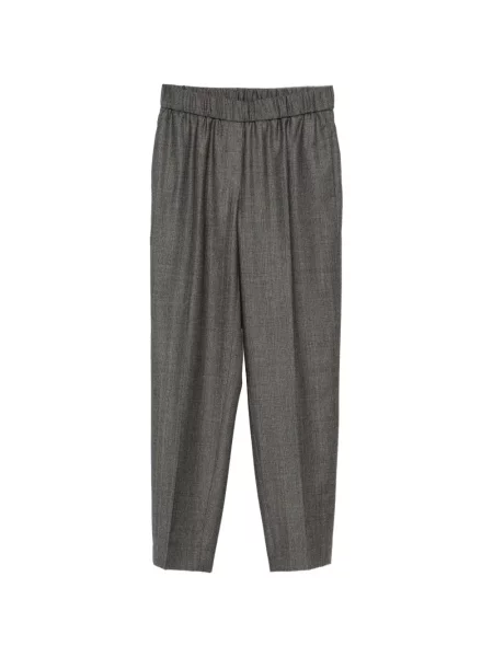 Pantaloni Peserico în carouri gri