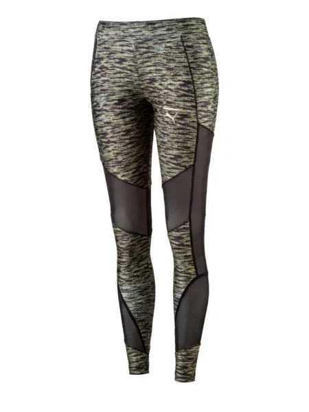 Pantaloni Puma de catifea cu imagine alergare negru