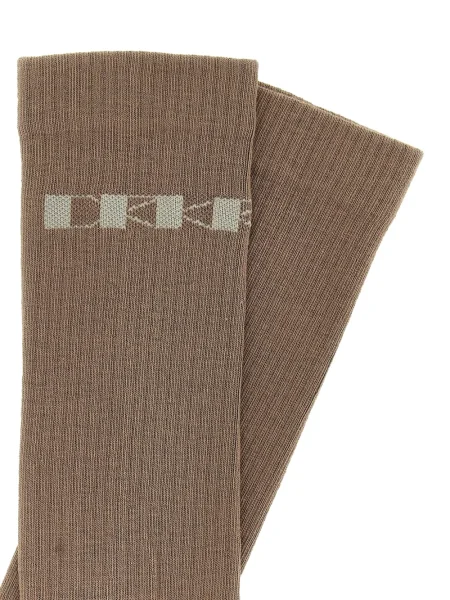 Șosete Rick Owens Drkshdw din jacard maro