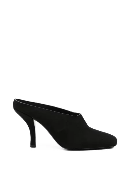 Papuci tip mules Toteme din piele de căprioară negru