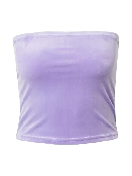 Top Urban Classics scurt de catifea violet