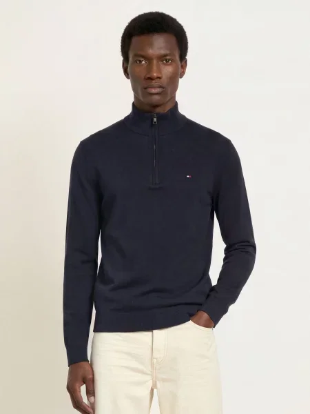 Tommy Hilfiger Svetr Troyer tmavě modrá