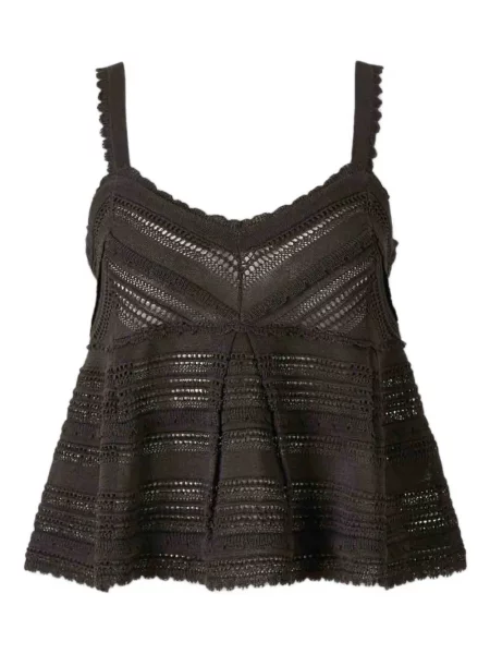 Top Zimmermann din dantelă negru