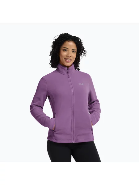 Дамски поларен суитшърт Jack Wolfskin Taunus Full Zip vivid orchid розово