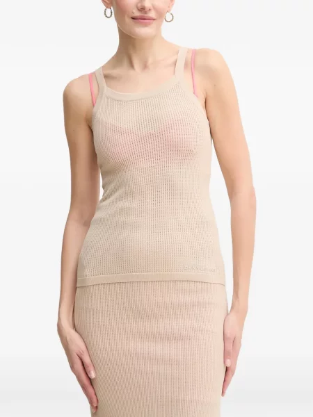 Top Dkny fără mâneci tricotate