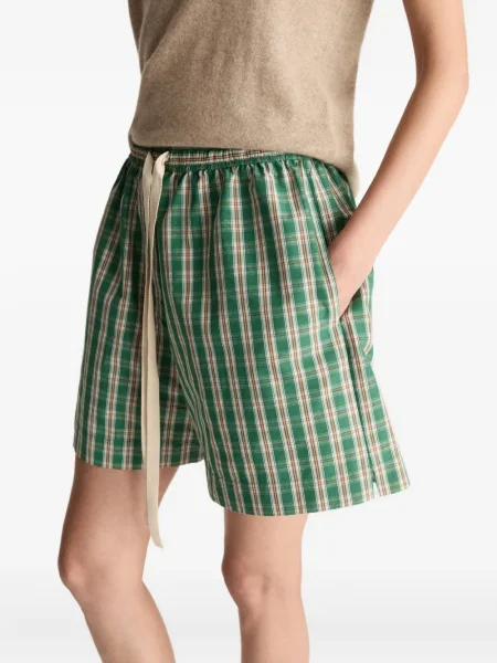 Pantaloni scurți Lee Mathews în carouri verde