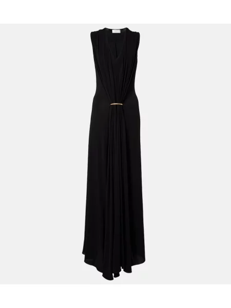 Rochie maxi Sportmax drapată negru