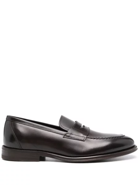 Pantofi loafer Henderson Baracco din piele maro