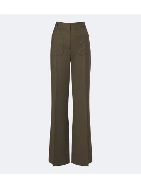 Pantaloni Victoria Beckham verde