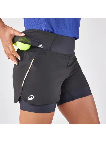 Spodenki do tenisa Artengo Dry Hip Ball czarne