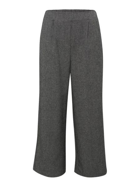 Vero Moda Tall Kalhoty se sklady v pase VMANNI melír černý