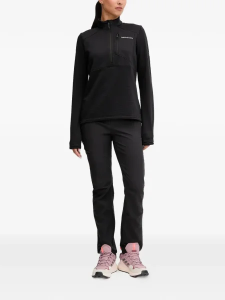 Hanorac Peak Performance de jumătate de fermoar negru