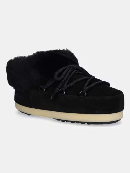 Moon Boot cizme de zăpadă din piele întoarsă MB EVX MULE SUEDE negru