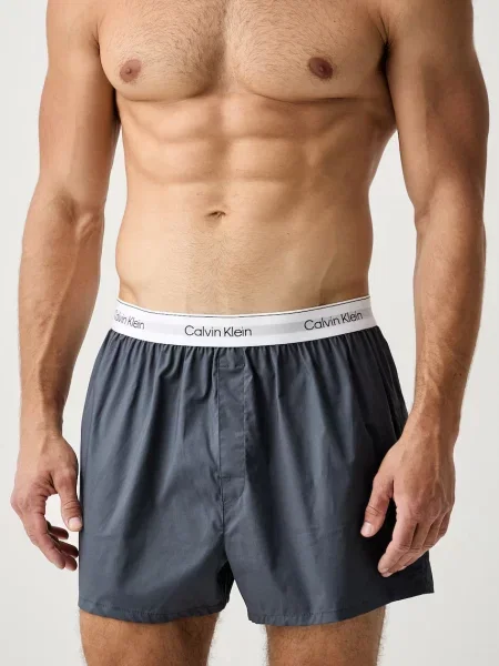Calvin Klein Underwear Boxerky tmavomodrá / čierna / biela sivá