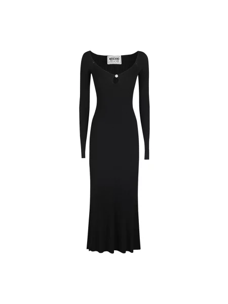 Sukienka Moschino ze stretchu czarna