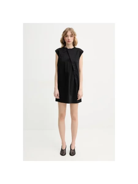 Krótka sukienka Mm6 Maison Margiela czarna