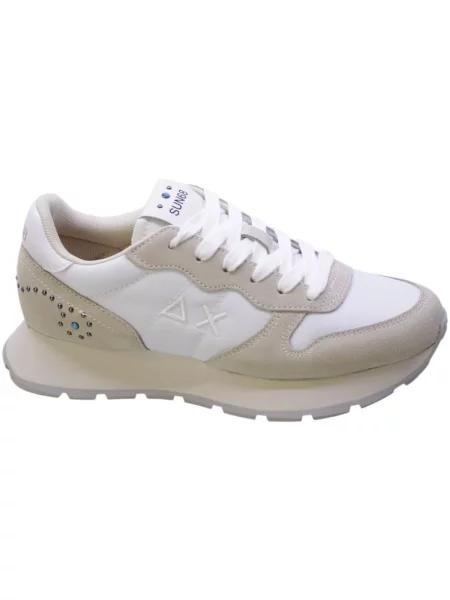 Pantofi Sun68 alb
