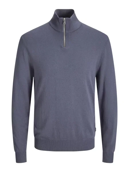 JACK & JONES Pulover JJEEmil bazalt gri