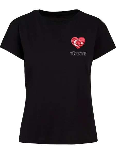 Merchcode Tricou Turkey sângeriu alb negru