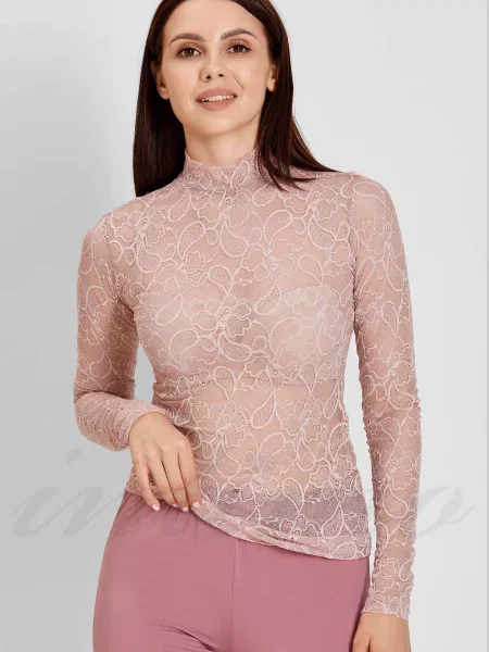 Женский однотонный гольф сіра