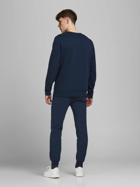 JACK & JONES Nadrág Gordon tengerészkék / fehér kék