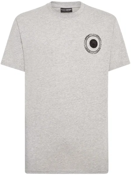 Tričko Plein Sport s kulatým výstřihem s tygřím vzorem šedé