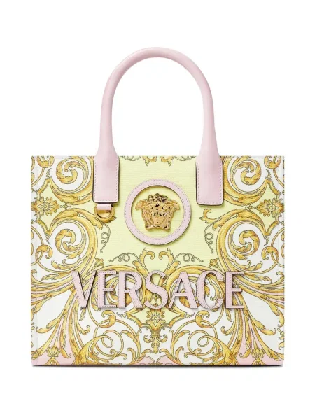 Geantă Versace cu imagine roz