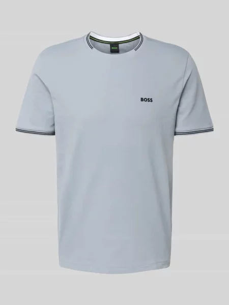 T-shirt o kroju regular fit z mieszanki bawełny model ‘TAUL’ Boss Green