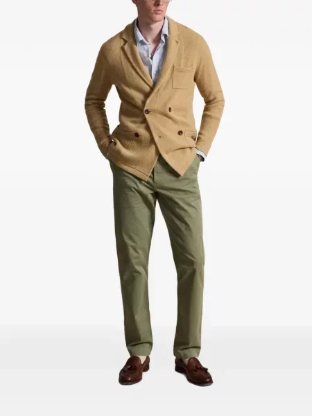 Șosete Polo Ralph Lauren cu broderie în carouri de flanelă verde