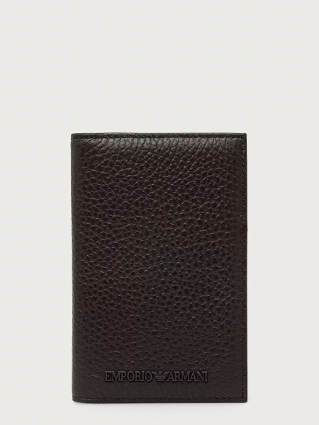 Portofel Emporio Armani din piele maro