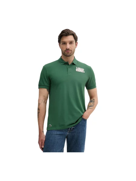 Koszulka polo Lacoste do golfa zielona