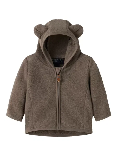 NAME IT Jachetă fleece NBNMEEKO ciocolatiu