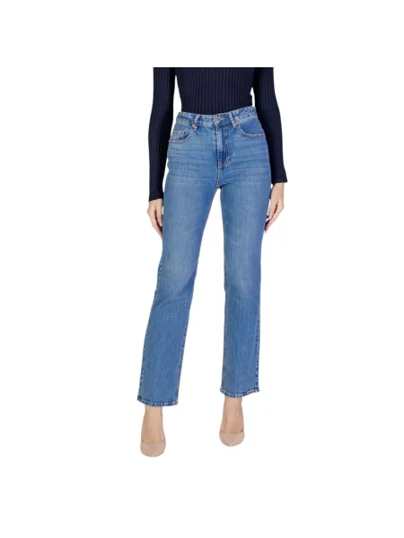 Vero Moda Jeansy Tessa Straight Fit niebieski
