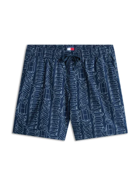 Tommy Jeans Kalhoty marine modrá / pastelová modrá červená