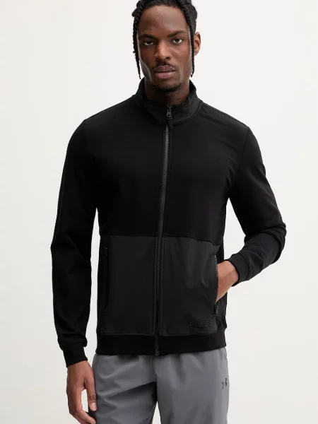 Guess dukserica na zakopčavanje muška crna