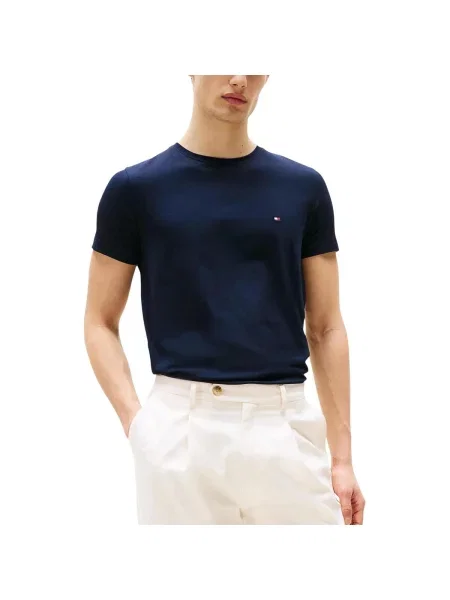 Strečové tričko Tommy Hilfiger modré