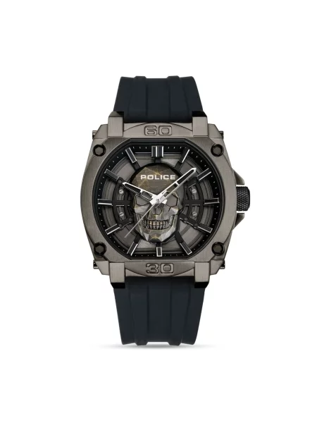 POLICE Analogové hodinky Watch Norwood-Skull' černá
