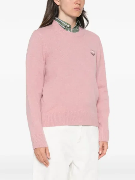 Pulover Maison Kitsune de lână roz