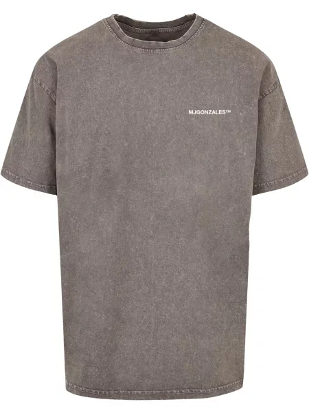 MJ Gonzales Tricou gri taupe / murdar alb