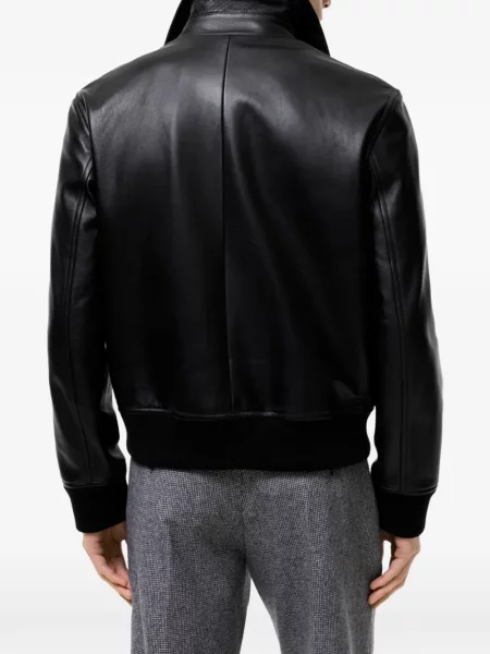 Geanta de piele Burberry negru