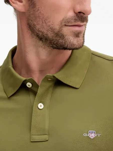 Tricou polo Gant verde